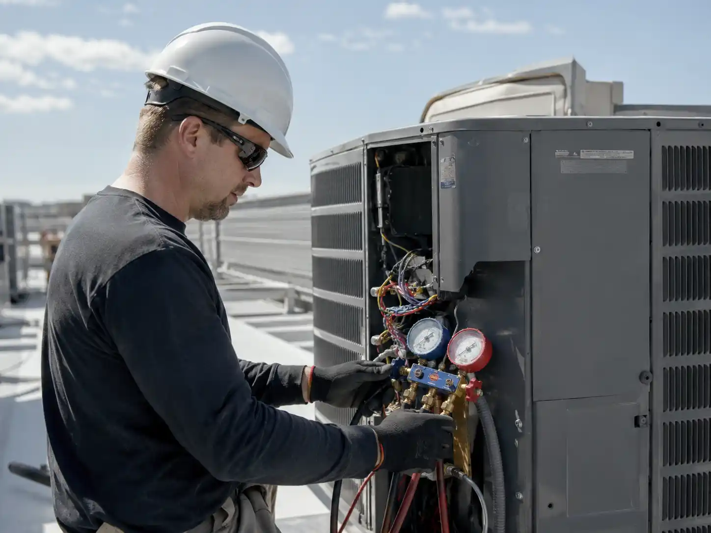 Completed HVAC project featuring mechanical system upgrade