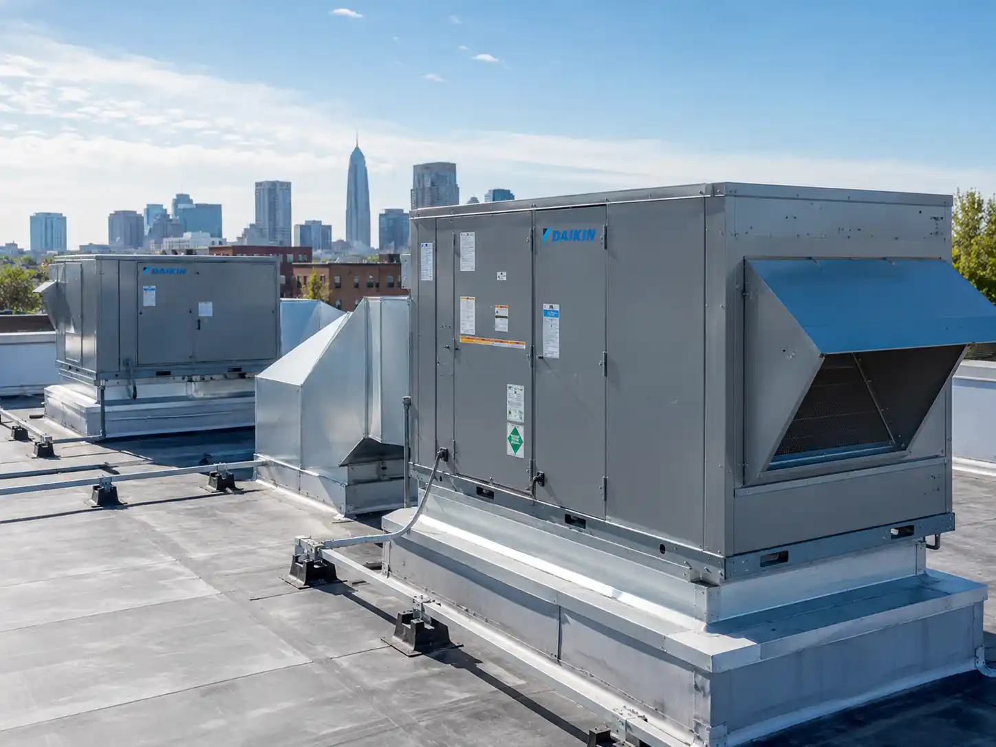 Completed HVAC project featuring hvac service installation